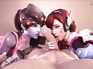 lesbian overwatch cartoon compilation