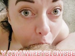 MILF DEEPTHROAT BWC POV BLOWJOB