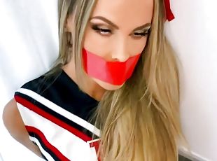 storatuttar, bdsm, blond, cheerleader, bondage