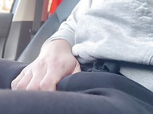 Wank in car