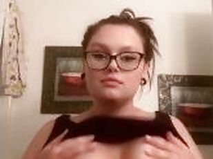 BBW showing her big tits