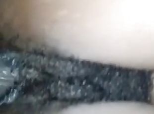 Hairy wet black pussy