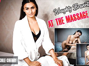 At The Massage Parlor - Naughty Brunette - VRpornjack