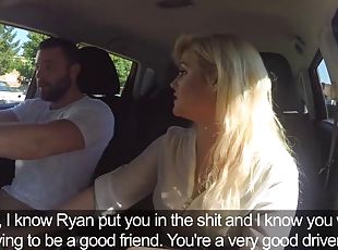 Driving examiner katy jayne fucking her big dicked student