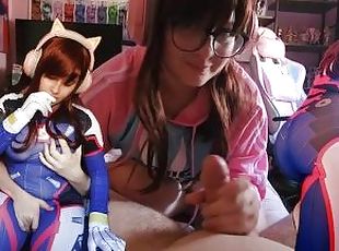 [Overwatch] D.Va gets Fucked Hard After losing a game? cosplay sex