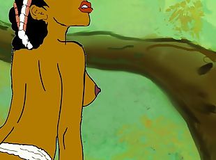 African Teen Princess Fucked Hard in the Forest