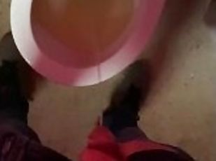 Pissing in my stepmom‘s private bathroom at office pink messy moaning huge relief