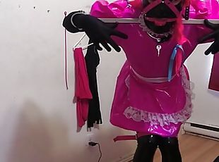 femme-de-ménage, transsexuelle, anal, travesti, bdsm, bas, lingerie, belle, gode, fétiche