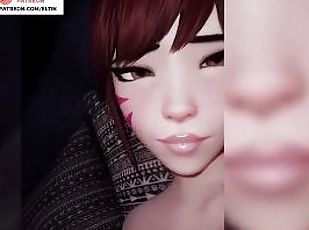 Dva Overwatch Having Fun On Live Stream  Hottest Overwatch Hentai 3d Animated High Quality