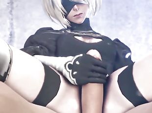 2B Pleasing Huge Dong With Her Soft Hands