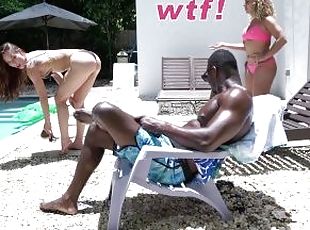 BANGBROS - Interracial Monsters Of Cock Scene, Poolside With Aidra Fox