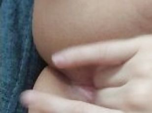 masturbación, amateur, con-los-dedos, trío, vagina