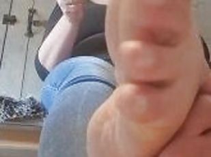 masturbavimasis, milf, bbw, apkūni, pėdos, masturbacija, fetišas, solo