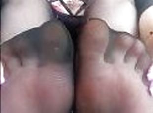 FINDOM DOMINATION FEET FETISH IN STOCKINGS