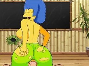 LA BELLA MARGE SIMPSON SALTANDO SOBRE NUESTRA POLLA - HOLE HOUSE