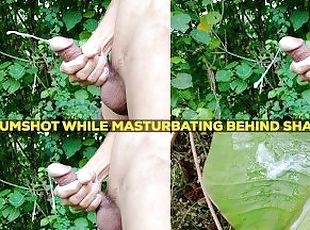 asyano, dyakol-masturbation, sa-labas, publiko, baguhan, talsik-ng-tamod, malaking-titi, dyakol-jerking, tamod, solo