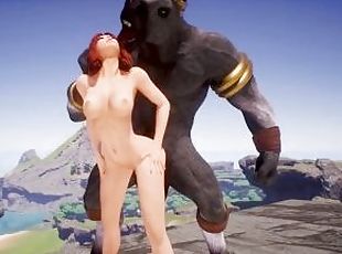 monstru, amatori, excitat, hentai, 3d, fetish, salbatic