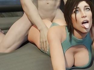 3D Compilation: Lara Croft Blowjob Doggystyle Double Penetration Anal Dick Ride Unensored Hentai