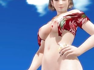 Dead or Alive Xtreme Venus Vacation Hitomi Loco Moco Vacation Outfit Nude Mod Fanservice Appreciatio