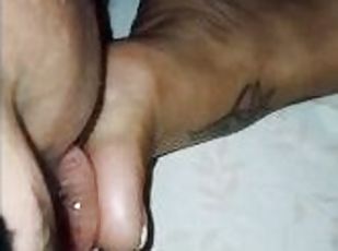 Sneaky milf foot worship