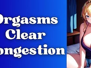 [F4M] Orgasms Clear Congestion  Sick Girlfriend ASMR Audio Roleplay