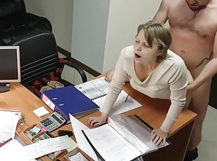 Hot Blonde Secretary Fucked By Boss In Office - Hot Milf