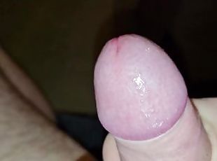 Big shaven cock erupts massive horny cumshot