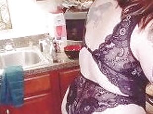 buntut, payu-dara-besar, amateur, milfs, ibu, perempuan-besar-and-gemuk, stokings, dapur, pakaian-dalaman, semula-jadi