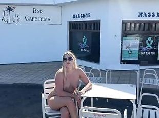 publik, fitta-pussy, amatör, kamera, voyeur, trosor, ensam, exhibitionist, bh, blottande