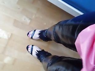 Sissy Steffi and her horror heels - heel training part 2